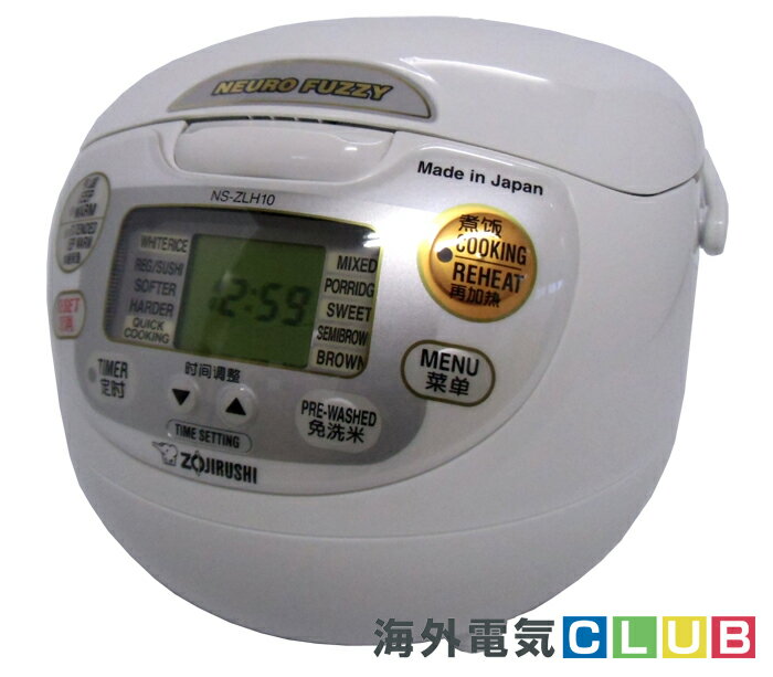 象印 NS-ZLH10-WZの製品画像（比較表）